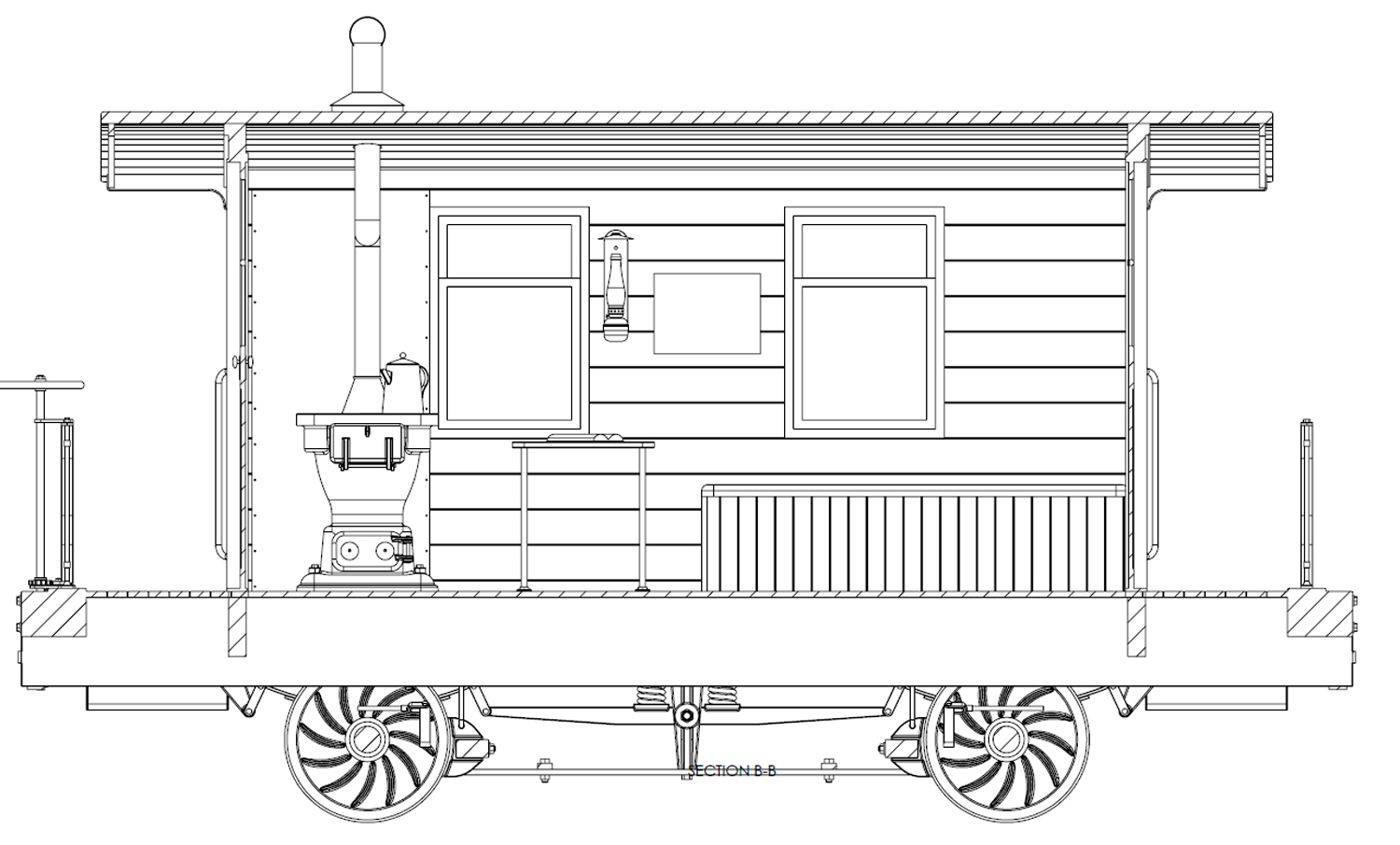 (image for) Denver, South Park and Pacific Waycar (Caboose) - Click Image to Close